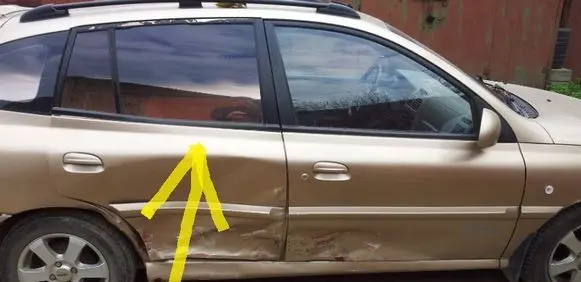 KIA Rio Rear door window glass FILM