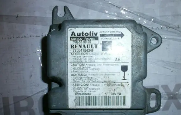 Renault Scenic I Airbag control unit/module 7700418434F 550569000