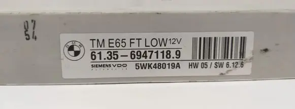 BMW 7 E65 E66 Door control unit/module 613569471189 6947118