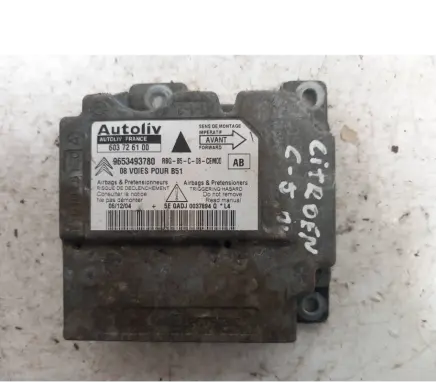 Citroen C4 I Airbag control unit/module 9653493780 603726100