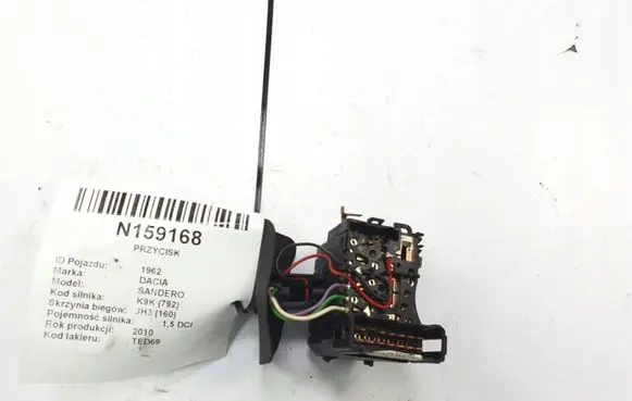 Dacia Sandero Light switch 8200792587