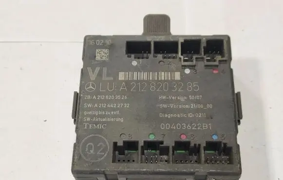 Mercedes-Benz E W212 Door control unit/module A2128203285 00403622B1 A2128203526