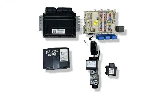 Nissan Almera N16 Engine ECU kit and lock set MEC32210 28550BN817 5WK48593