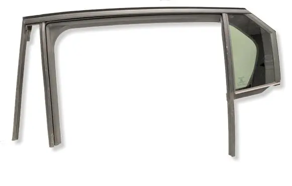 Opel Astra L Rear vent window glass 43R000073 E000090 DOT747M12385AS3
