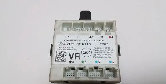 Mercedes-Benz C AMG W205 Door control unit/module A2059001611