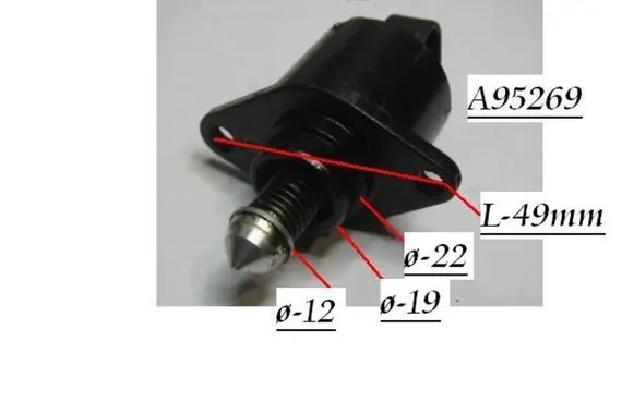 Peugeot 406 Idle control valve (regulator) A95269