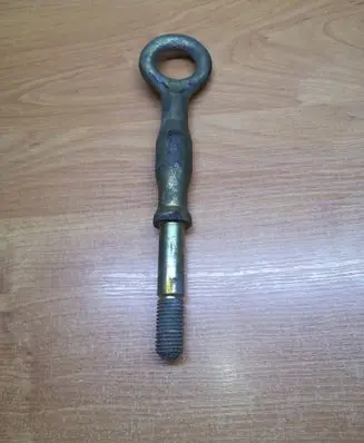 Towing hook eye