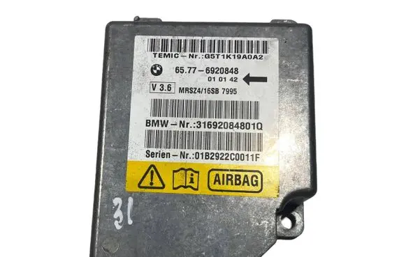 BMW 5 E39 Airbag control unit/module 6920848 65776920848 31692084801Q