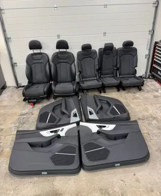Audi Q7 4M Seat and door cards trim set foteleQ74M Q74Mlift foteleslineq74m