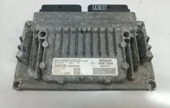 Renault Laguna III Gearbox control unit/module 8200775316 8200723117 5WP22281CC