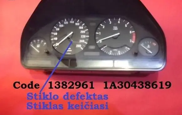 BMW 5 E34 Speedometer (instrument cluster) 1382961 1A30438619