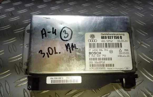 Audi A4 S4 B6 8E 8H Gearbox control unit/module 8E0927156Q 0260002793 ZF6058006341