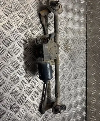 Front wiper linkage and motor