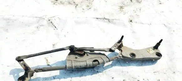 Front wiper linkage and motor