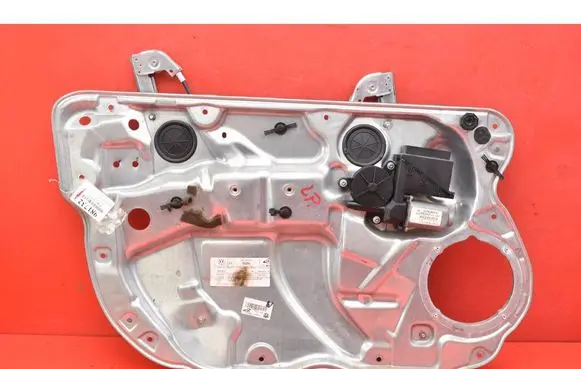 Volkswagen Polo Front door window regulator with motor 6Q4837755