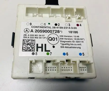 Mercedes-Benz C W205 Door control unit/module A2059000728 A2059010407 A2229023313