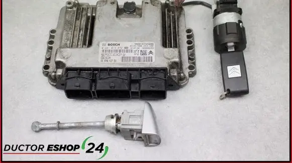 Citroen C5 Engine ECU kit and lock set 0281013872 9664843780 9663123380