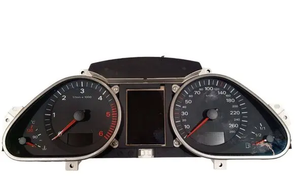 Audi A6 S6 C6 4F Speedometer (instrument cluster) 5550007301