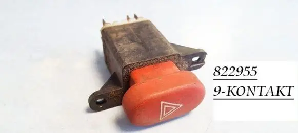 Renault Espace III Hazard light switch 822955