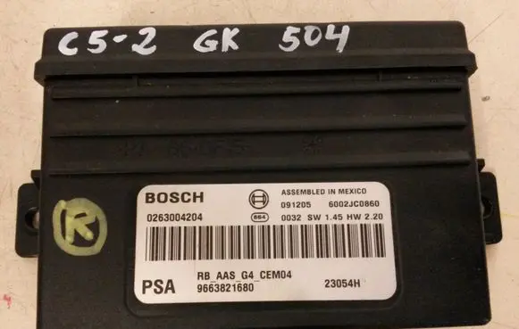 Citroen C5 Parking PDC control unit/module 9663821680 0263004204 23054H