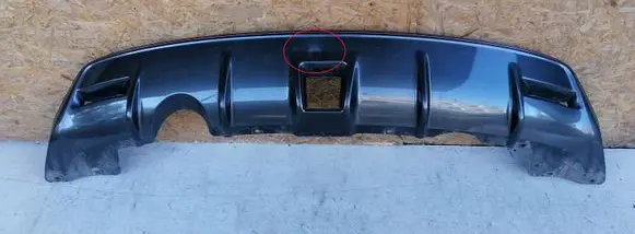 Rear bumper lower part trim