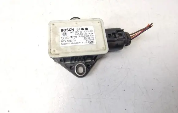 Audi A4 S4 B8 8K ESP acceleration yaw rate sensor 8K0907637C