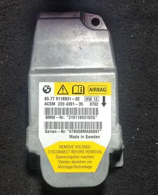 BMW 5 E60 E61 Airbag control unit/module 31911893102G 220439135 9118931
