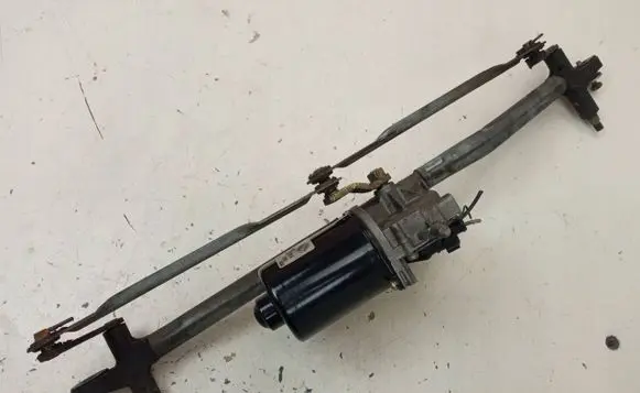 Front wiper linkage and motor