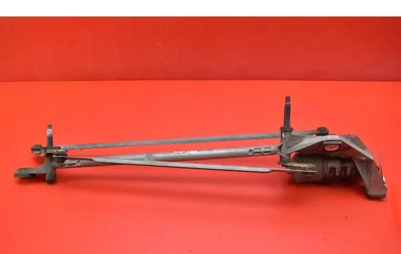 Front wiper linkage and motor