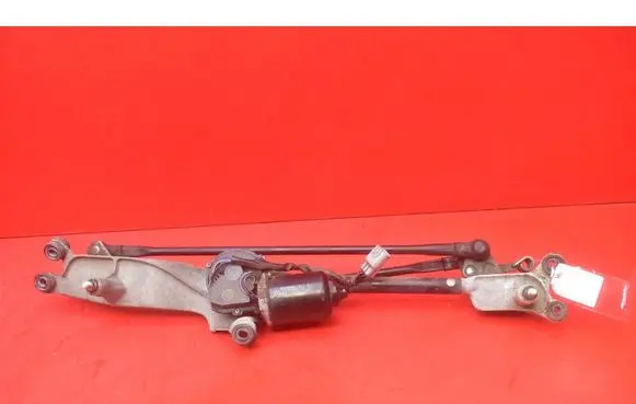Front wiper linkage and motor