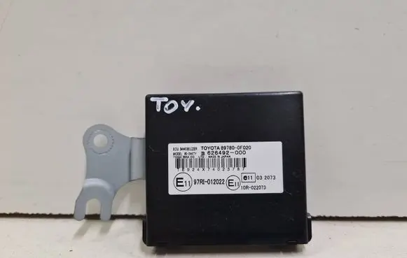 Toyota Corolla Verso AR10 Immobilizer control unit/module 897800F020 626492000