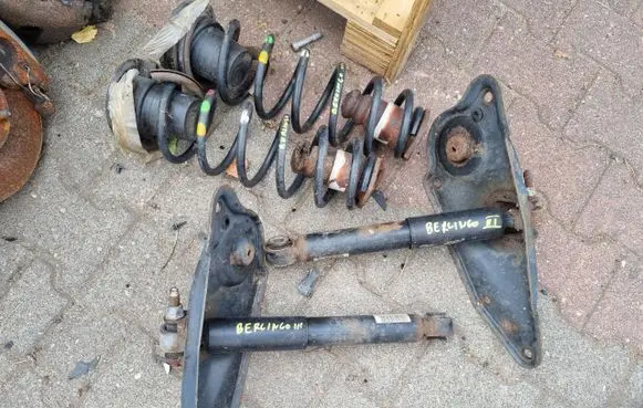 Peugeot Partner Rear shock absorber with coil spring 