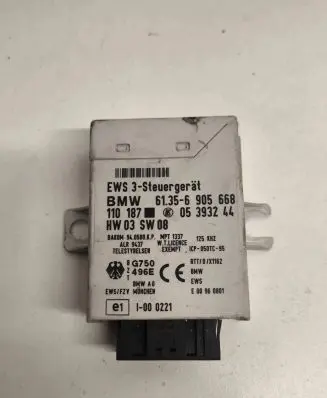 BMW 3 E46 Immobilizer control unit/module 61356905668 05393244