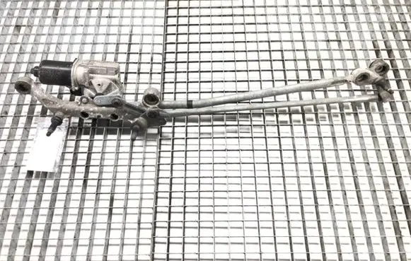 Front wiper linkage and motor