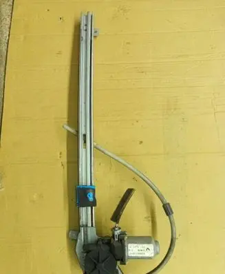 Rear door window regulator with motor