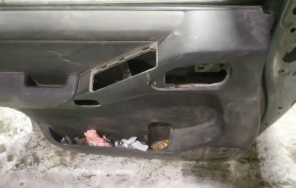 Front door card panel trim
