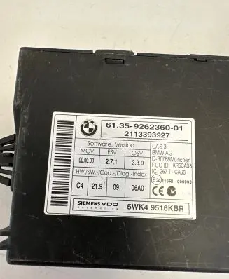 BMW X5 E70 CAS control unit/module 9262360