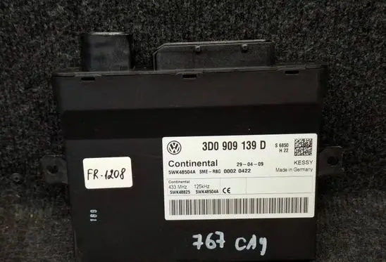 Porsche Cayenne (9PA) Keyless (KESSY) go control unit/module 3D0909139D