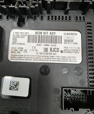 Ford Kuga III Comfort/convenience module BU5T15604BJCD F005V04583 20250326