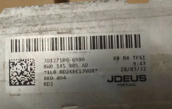 Audi A4 S4 B9 8W Intercooler radiator JD1271006990 8W0145805AD RD2KEC1JVG8