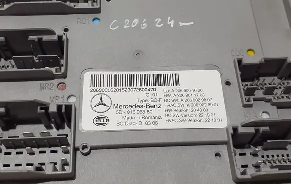 Mercedes-Benz C W206 Comfort/convenience module A2069001620