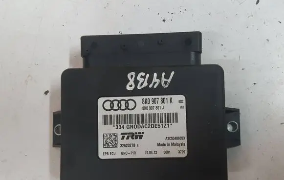 Audi A4 S4 B8 8K Hand brake control module 8K0907801K 8K0907801J