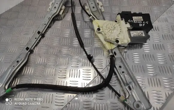Citroen C5 Front door window regulator with motor 9637541380