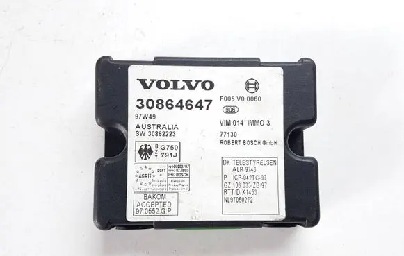 Volvo S60 Immobilizer control unit/module 30864647