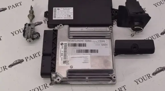 BMW 3 E90 E91 Engine ECU kit and lock set 7808314