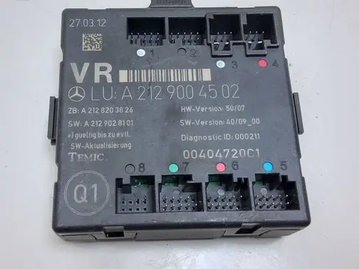Mercedes-Benz E W212 Door control unit/module A2129004502 A2128203826 A2129028101