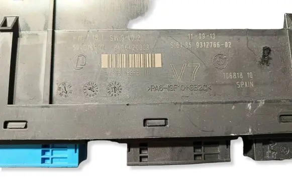 BMW 6 F12 F13 Comfort/convenience module 9312766 504D16F07 8406420303
