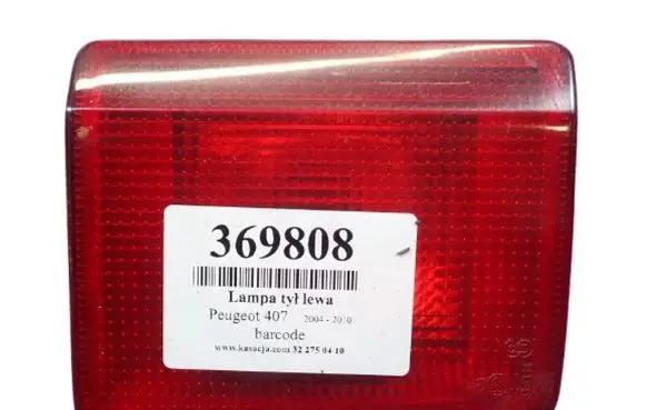 Peugeot 407 Rear/tail lights 