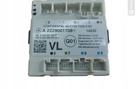 Mercedes-Benz C W205 Door control unit/module A2229001708