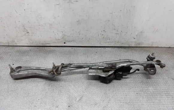 Front wiper linkage and motor